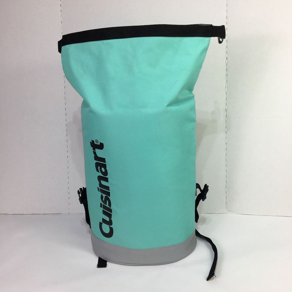 Cuisinart Backpack Cooler Turquoise Roll top Holds‎ 30 12oz Cans 20x13x8